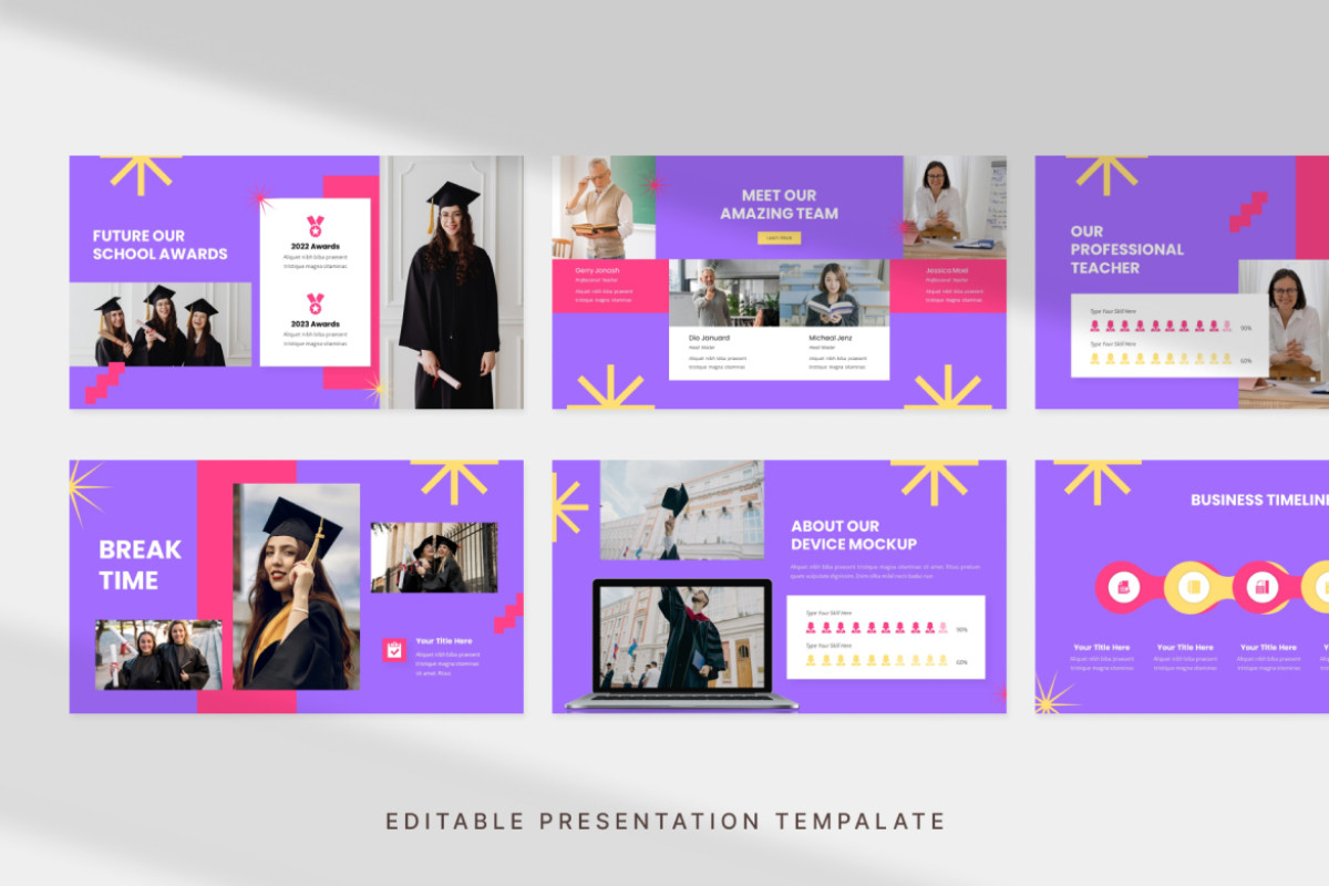 Virtual Graduation Google Slide Template | Nulivo Market