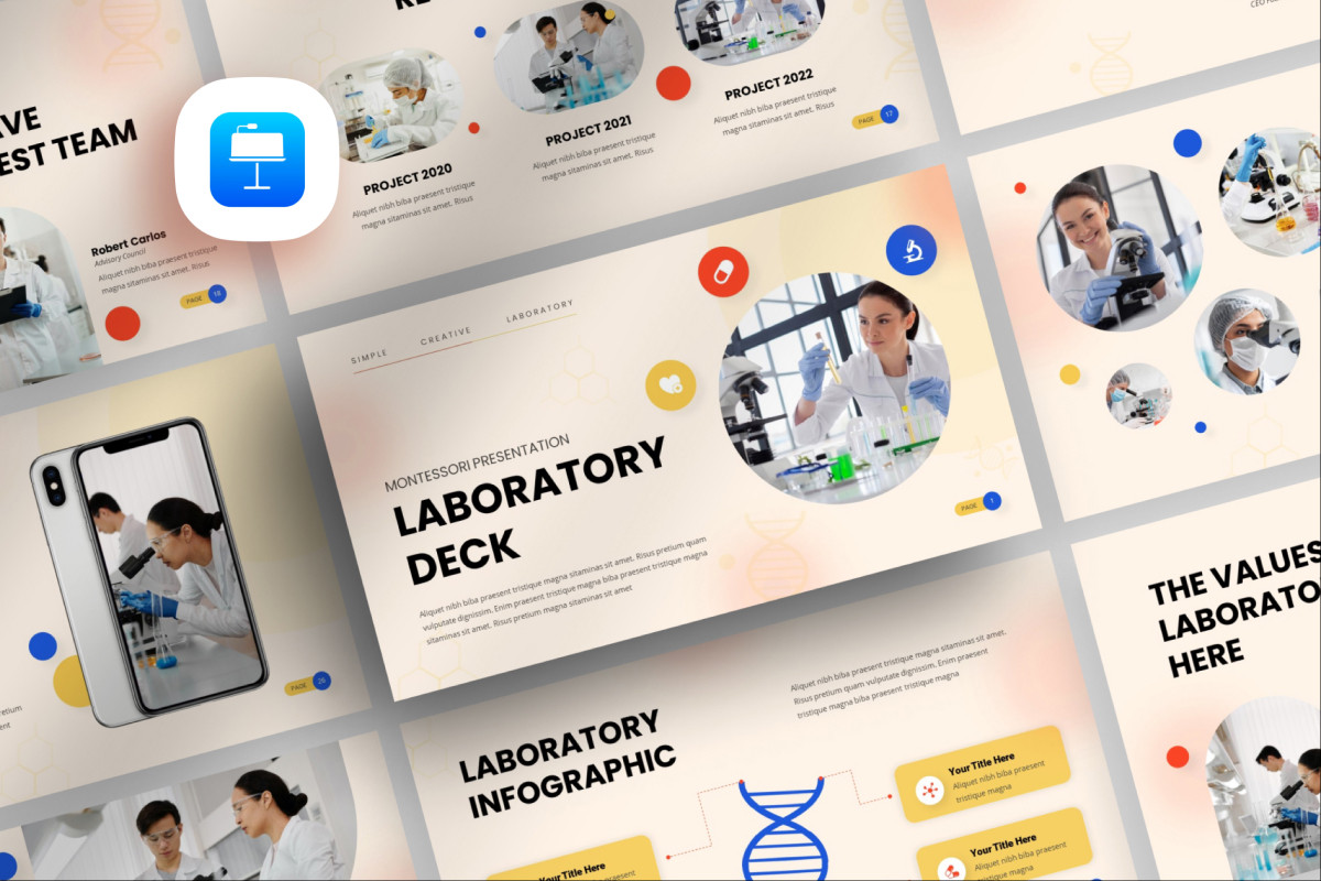 Laboratory Deck Keynote Template | Nulivo Market