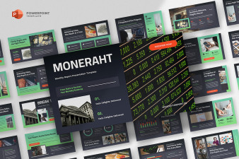 Monthly Report Powerpoint Template