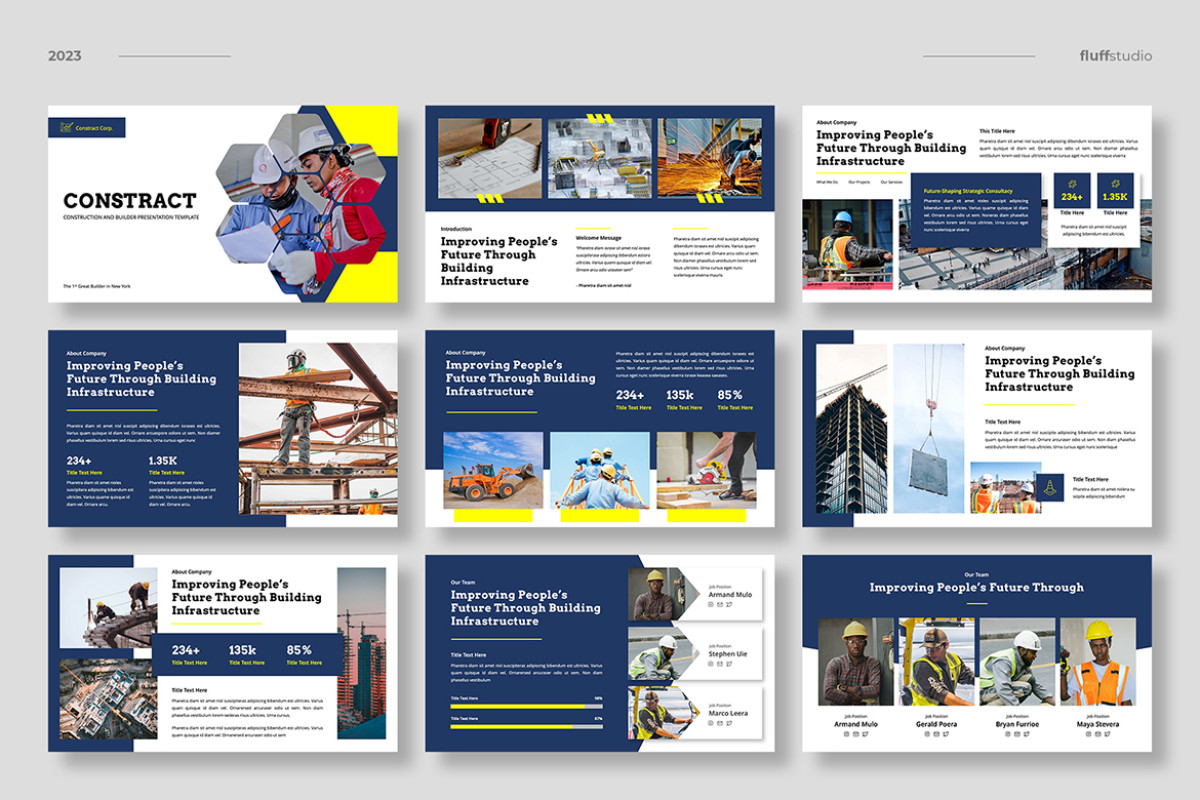 Constract - Construction & Engineering Keynote Template | Nulivo Market