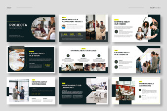 Projecta - Project Management Powerpoint Template | Nulivo Market
