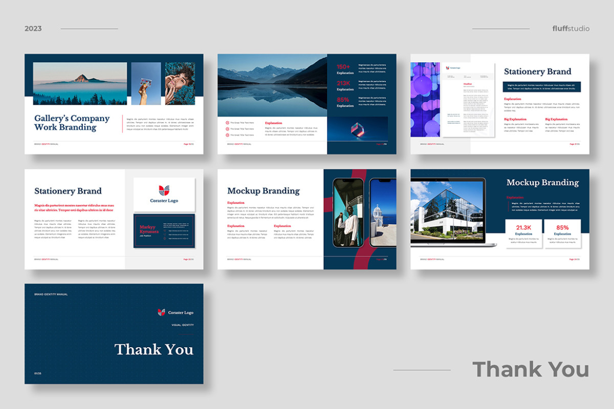 Brand Guidelines Powerpoint Template | Nulivo Market