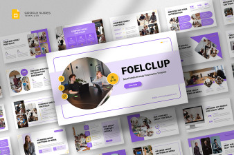 Social Media Strategy Google Slides Template