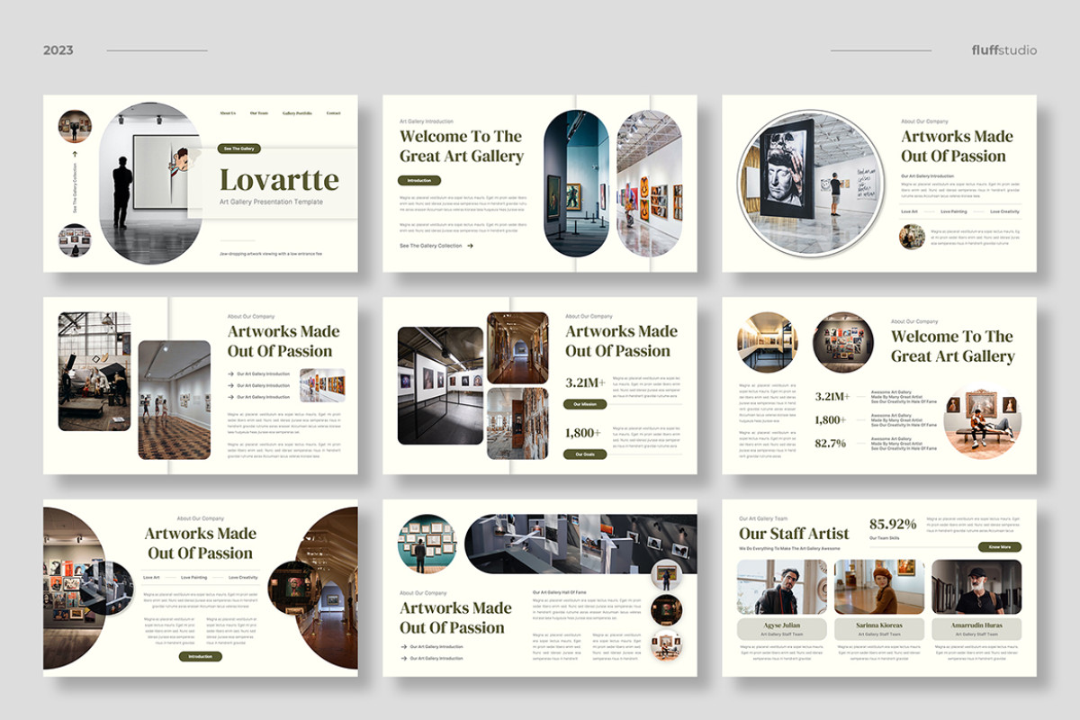 Art Gallery Google Slides Template Nulivo Market Art Gallery Google Slides Template Nulivo Market