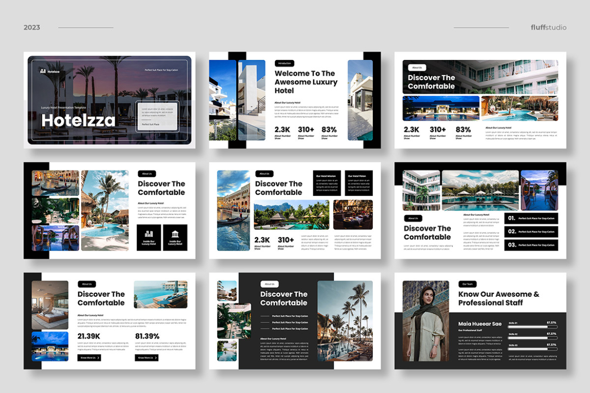 Marriott Powerpoint Template Luxury Hotel Powerpoint Template | Nulivo Market