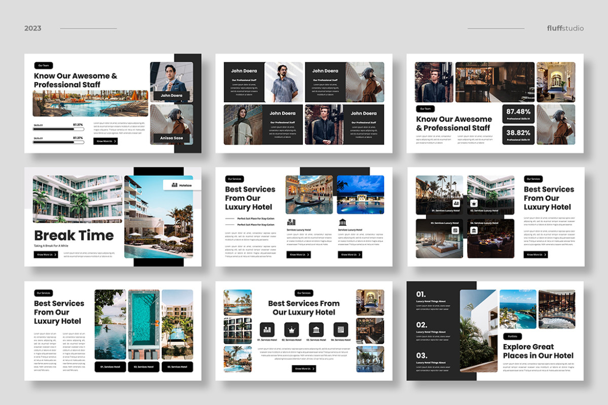 Marriott Powerpoint Template Luxury Hotel Powerpoint Template | Nulivo Market