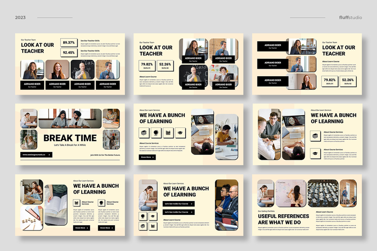 Course Slide Examples Course & Education Google Slides Template | Nulivo Market