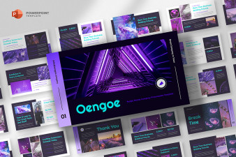 Black & Purple Powerpoint Template