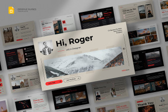 CV, Resume & Portfolio Google Slides Template