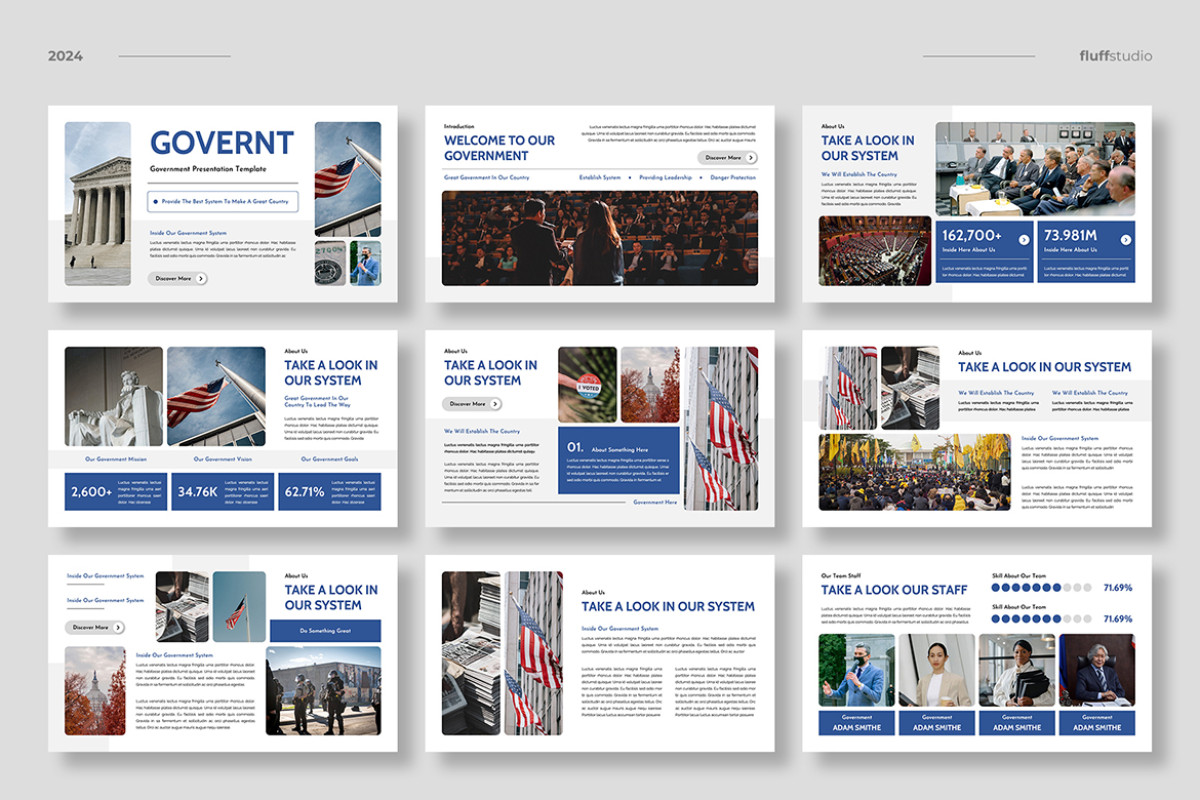 Powerpoint Slide Government Process Government Institution Google Slides Template | Nulivo Market