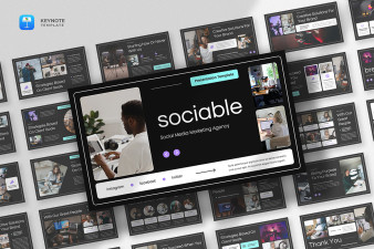 Social Media Marketing Keynote Template