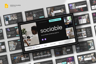 Social Media Marketing Google Slides Template