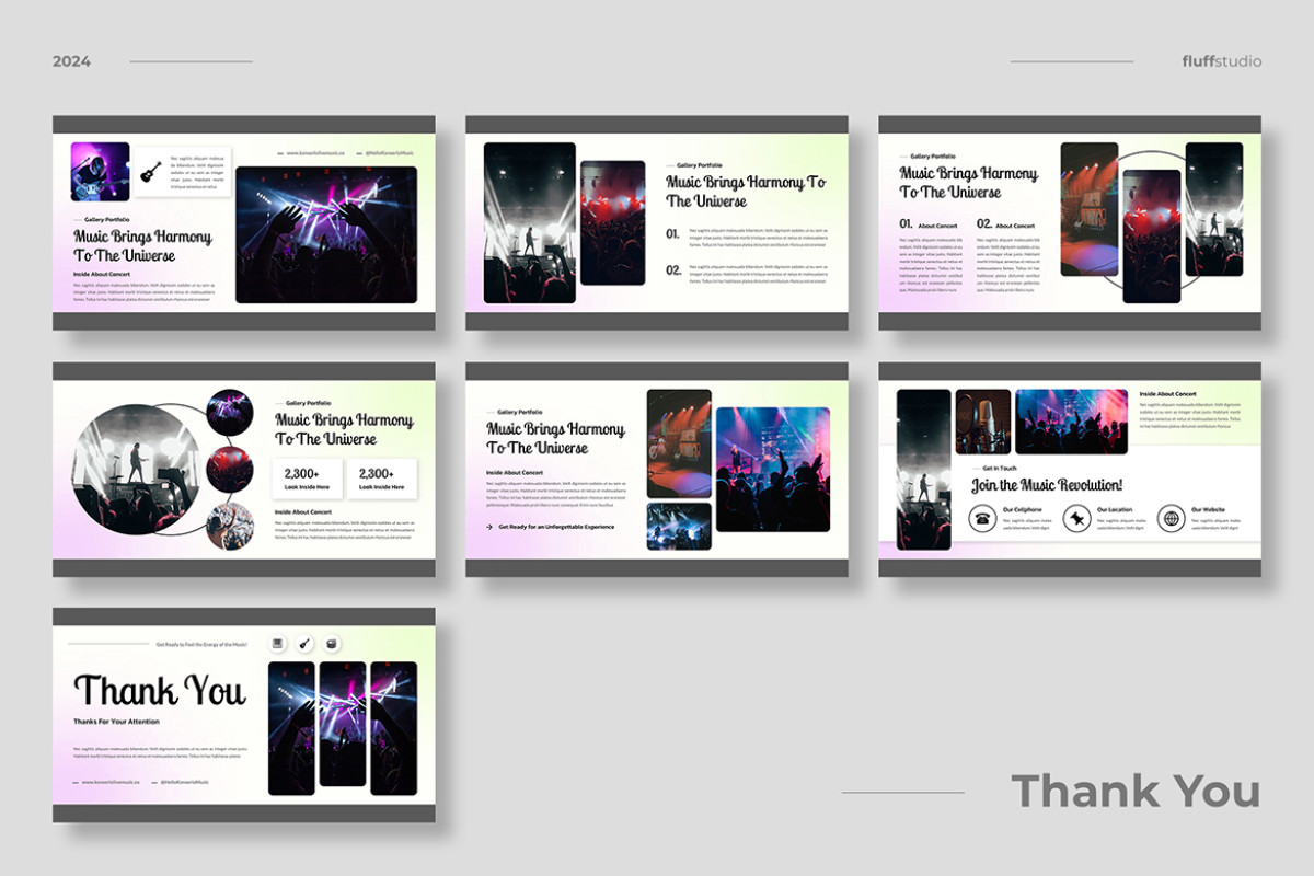 Music Performance Slide Musical Concert Google Slides Template | Nulivo Market