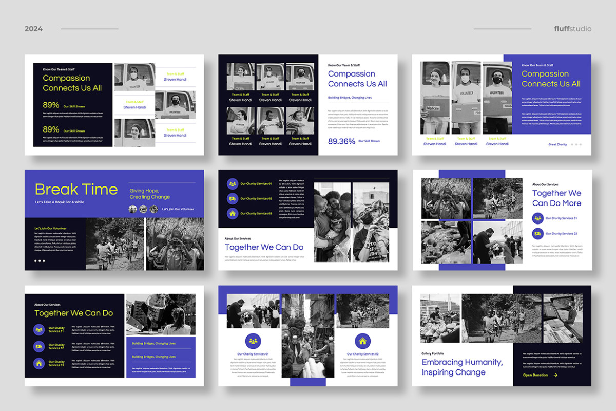 Note Orginization Powerpoint Template Nonprofit Organization Powerpoint Template | Nulivo Market