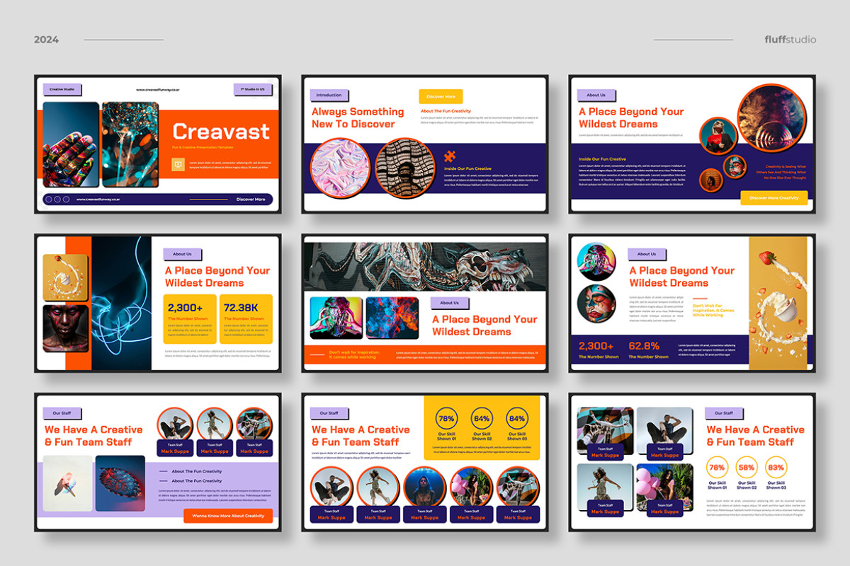 Fun & Creative Google Slides Template | Nulivo Market