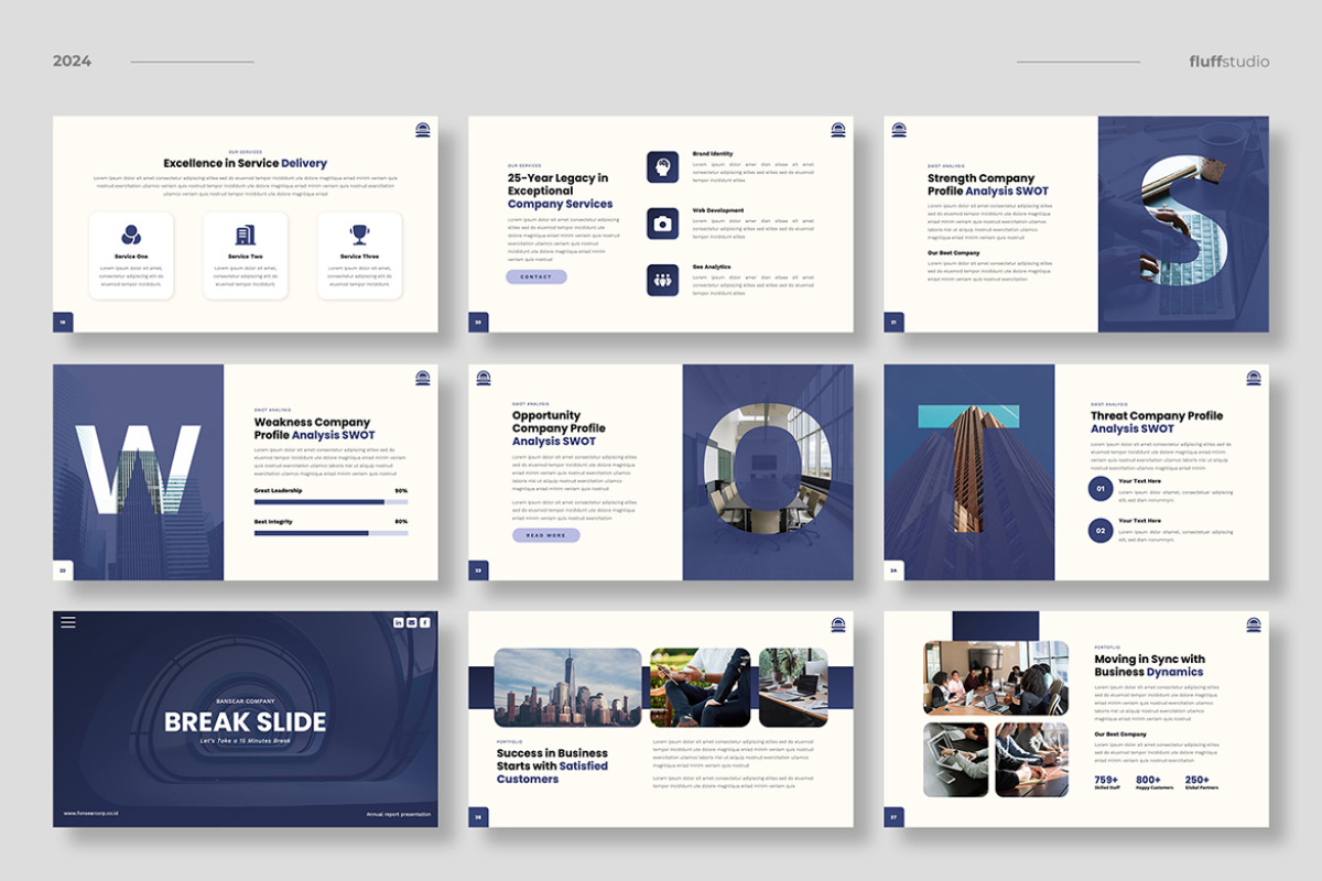 Annual Report Keynote Template | Nulivo Market