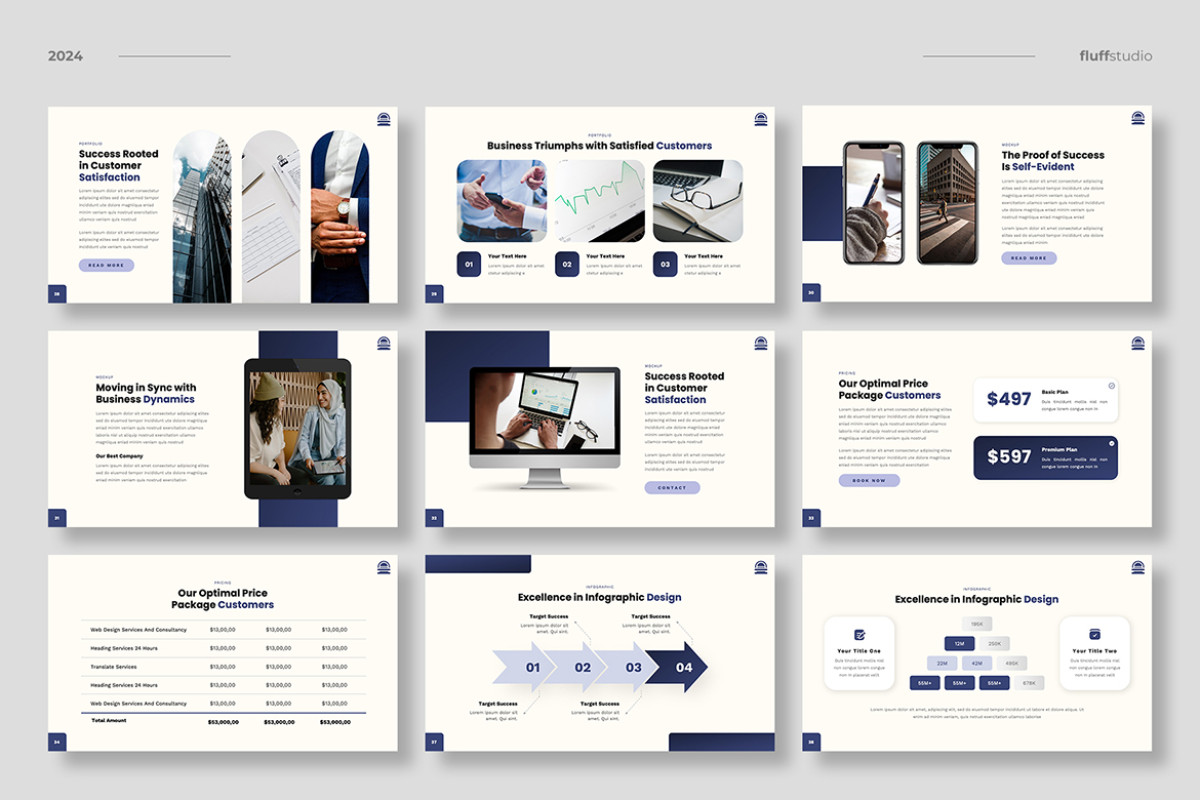 Slide Report Example Annual Report Google Slides Template | Nulivo Market
