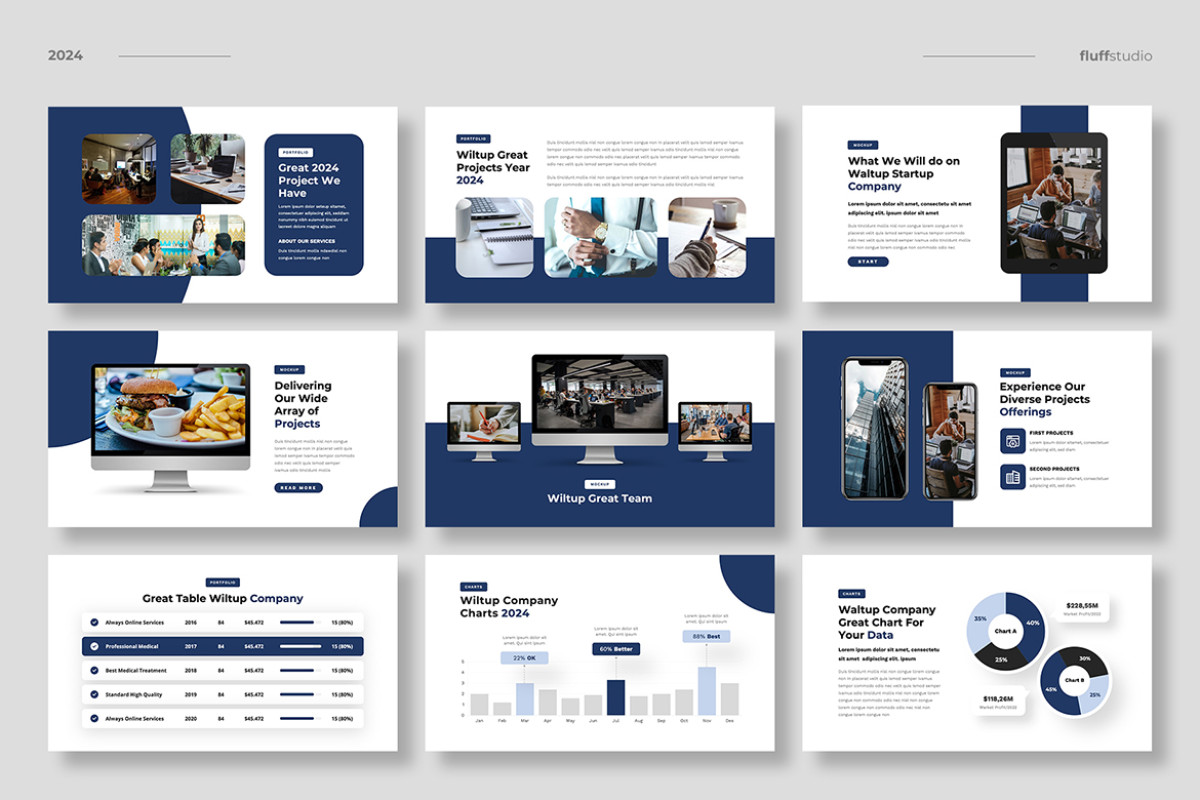 Pitch Powerpoint Examples Startup Pitch Deck Powerpoint Template | Nulivo Market