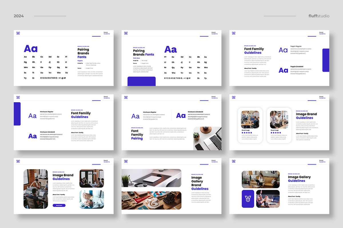 Brand Guidelines Powerpoint Template | Nulivo Market