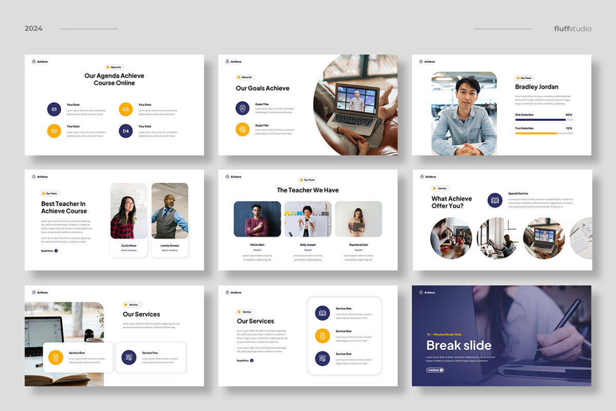 Training Course Powerpoint Home Online Course Powerpoint Template | Nulivo Market