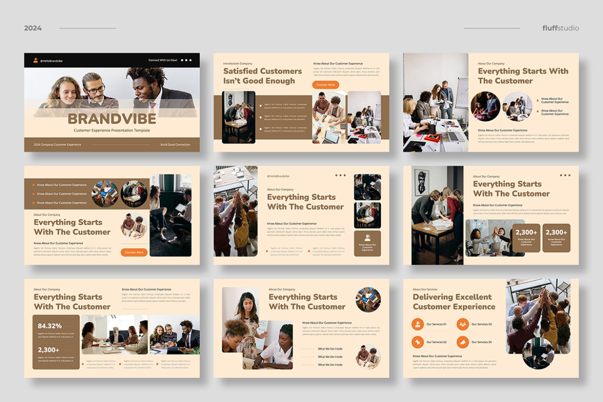 Powerpoint Design Experience Customer Experience Powerpoint Template | Nulivo Market
