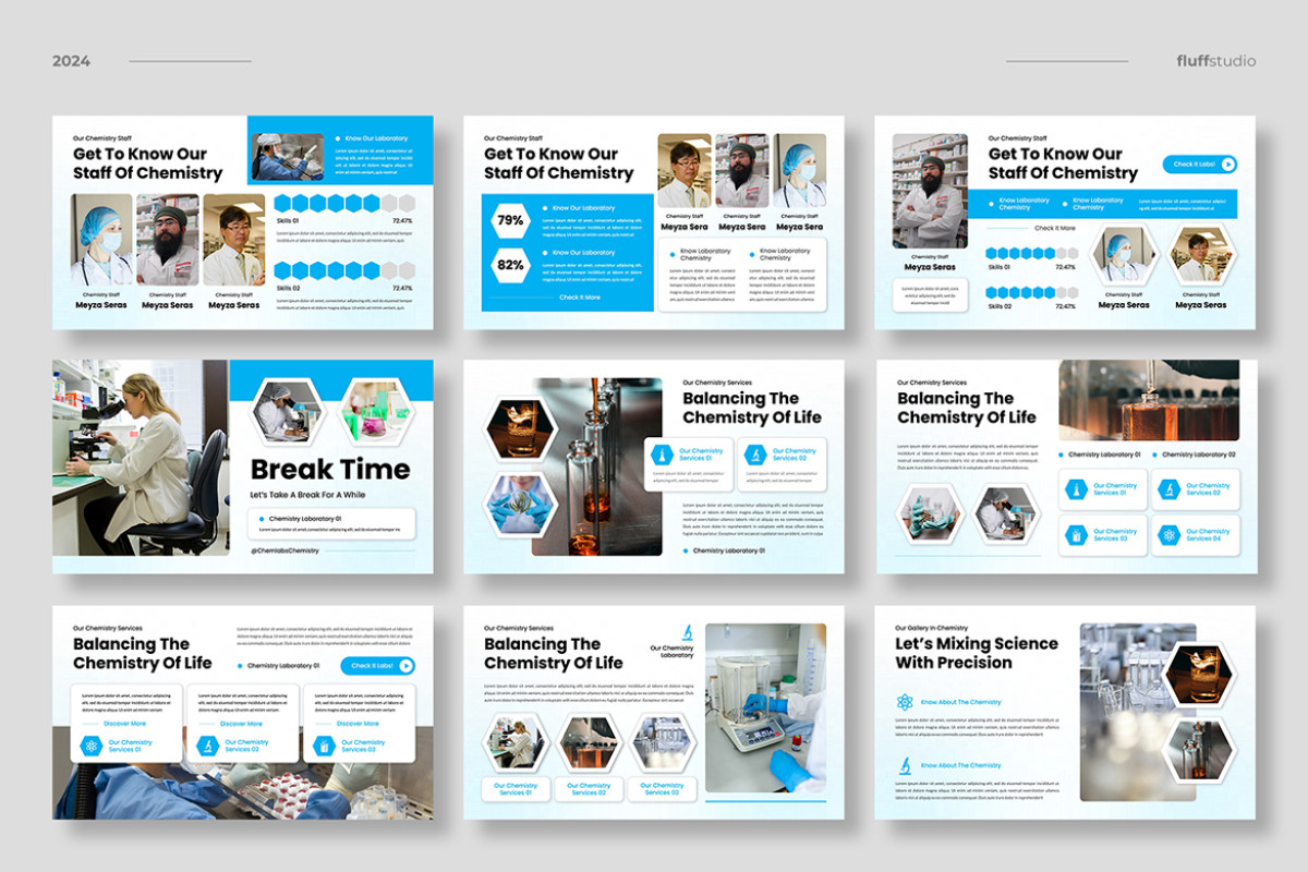 Design Slide For Lab Chemistry Lab Google Slides Template | Nulivo Market
