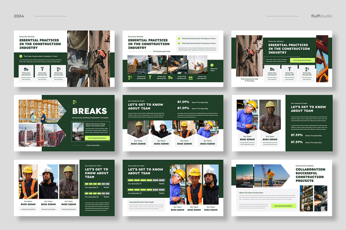 Construction & Engineering Keynote Template | Nulivo Market