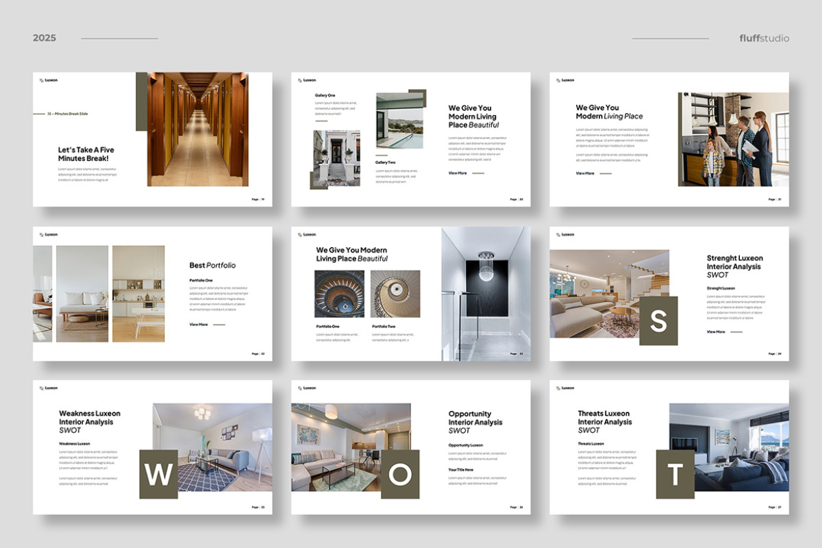 Real Estate & Interior Design Google Slides Template | Nulivo Market