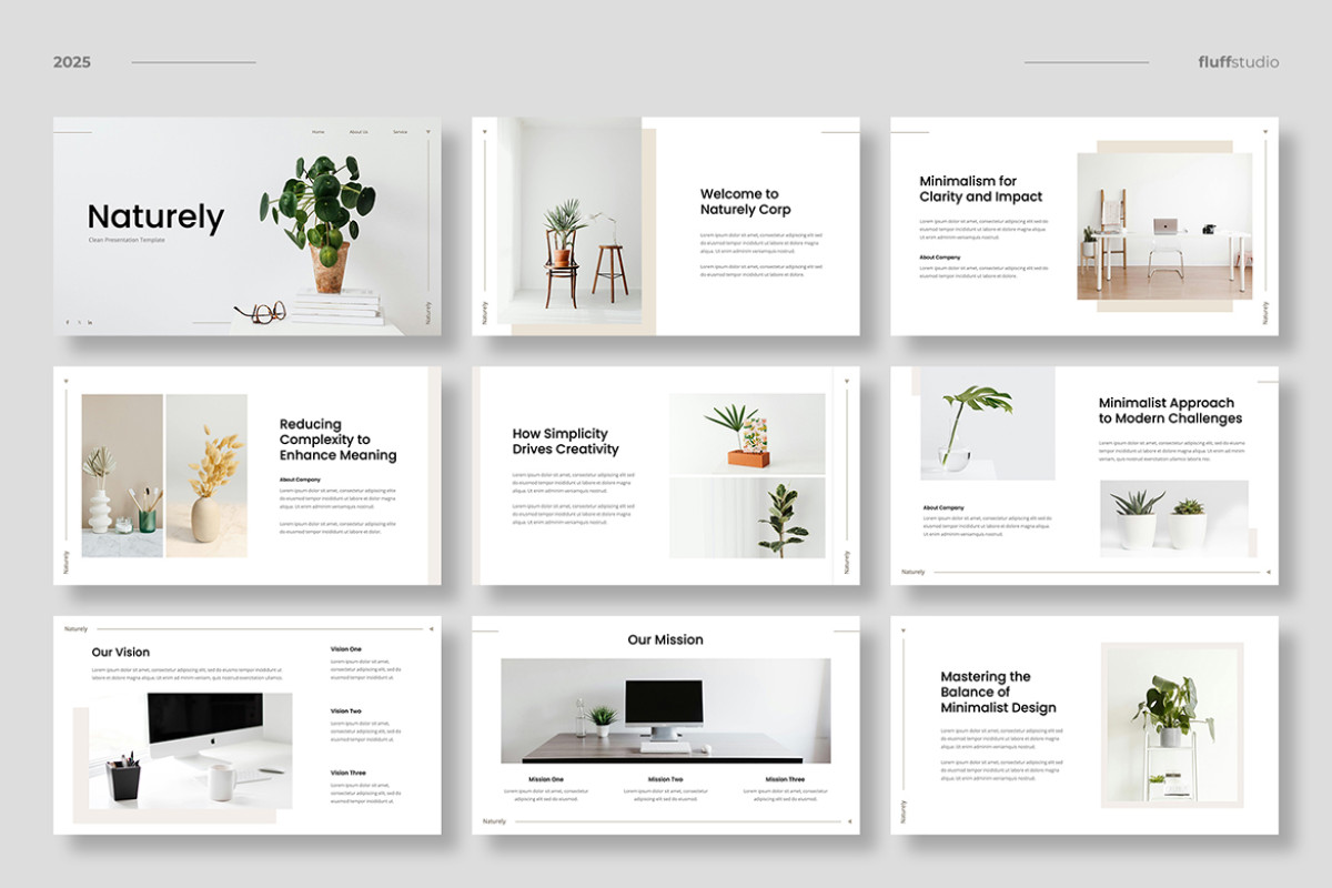 Clean Slide Examples Clean & Minimalist Powerpoint Template | Nulivo Market