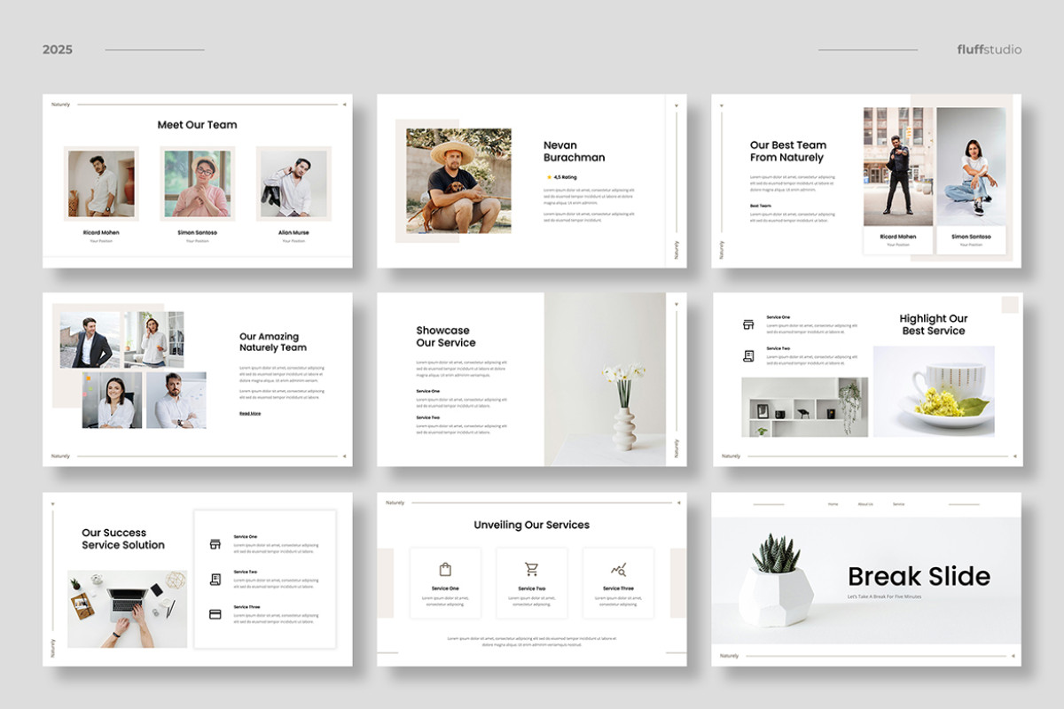 Clean Powerpoint Sample Clean & Minimalist Powerpoint Template | Nulivo Market
