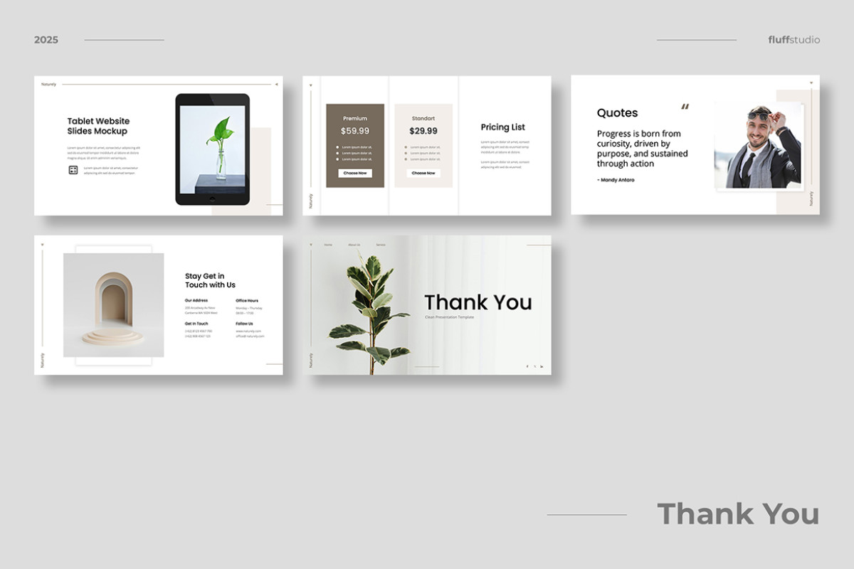 Clean Slide Examples Clean & Minimalist Powerpoint Template | Nulivo Market