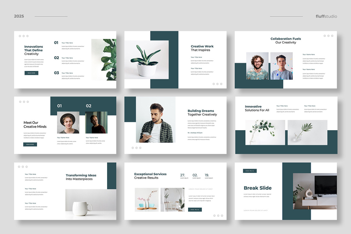 Minimalist Creative Powerpoint Template | Nulivo Market