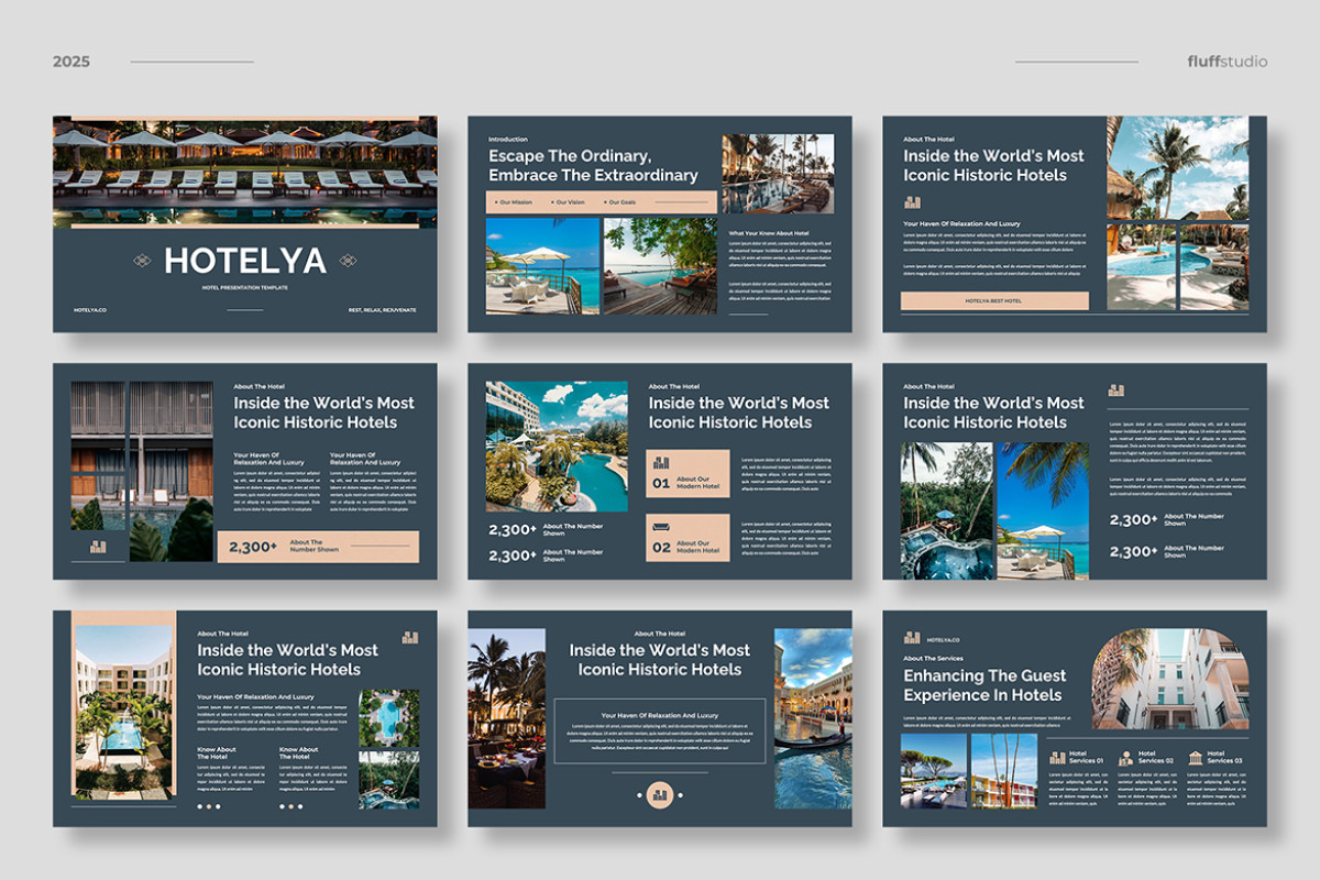 Marriott Powerpoint Template Luxury Hotel Powerpoint Template | Nulivo Market