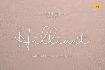 Hilliant - Monoline Script Font