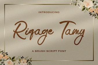 Riqage Tamy - Brush Script Font
