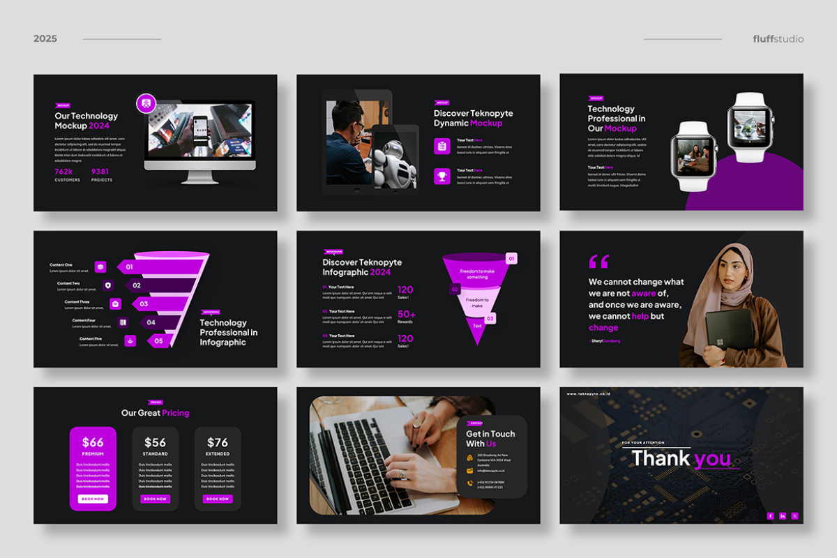 Digital Technology Google Slides Template | Nulivo Market