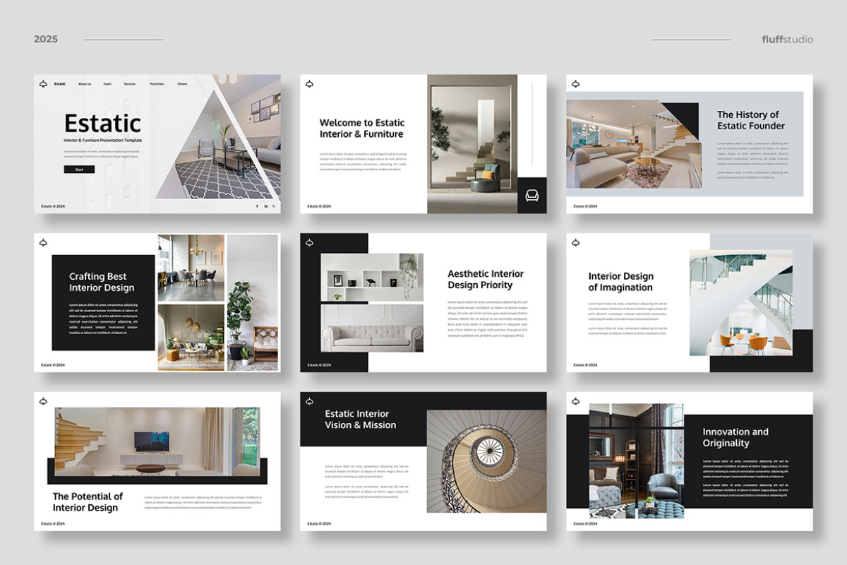 Interior & Furniture Google Slides Template | Nulivo Market