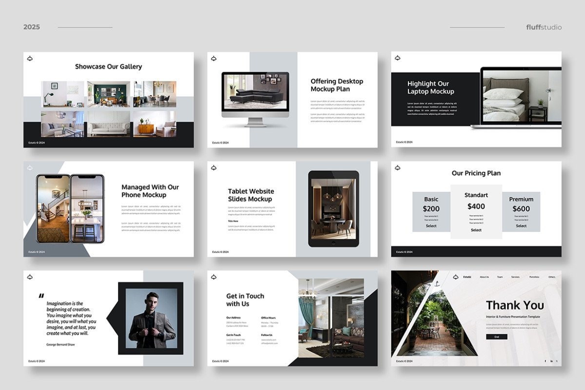 Interior & Furniture Google Slides Template | Nulivo Market
