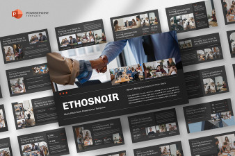 Black Pitch Deck Powerpoint Template