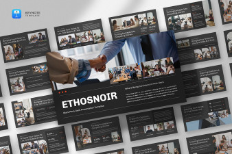 Black Pitch Deck Keynote Template