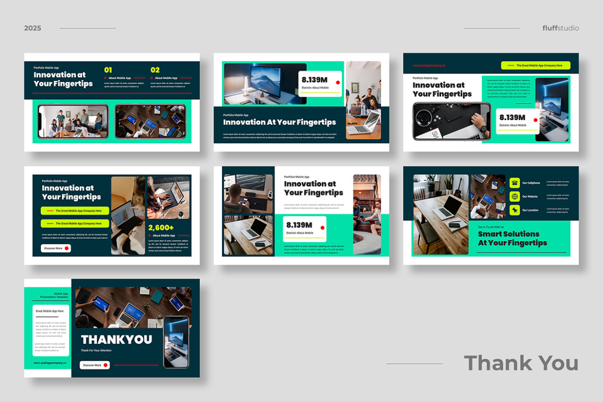 Mobile App Google Slides Template | Nulivo Market