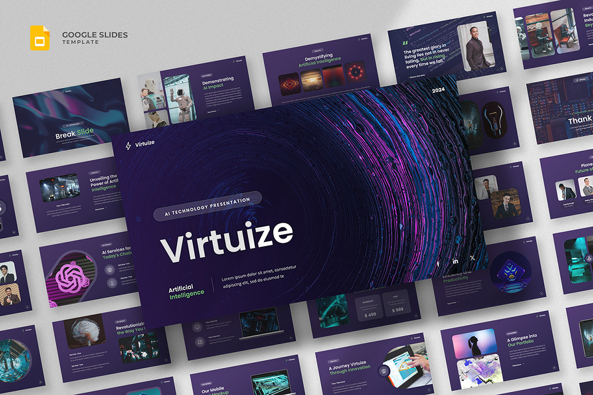 Artificial Intelligence Google Slides Template | Nulivo Market