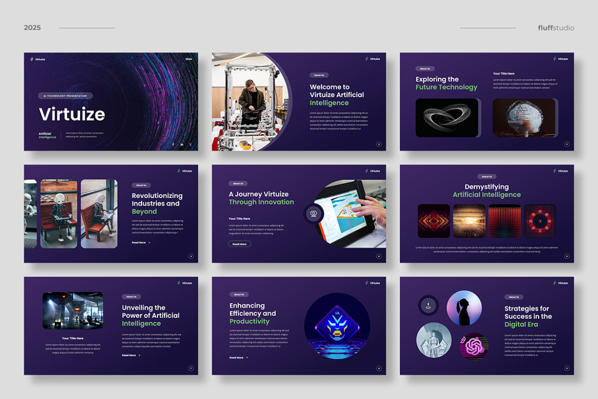 Artificial Intelligence Google Slides Template | Nulivo Market