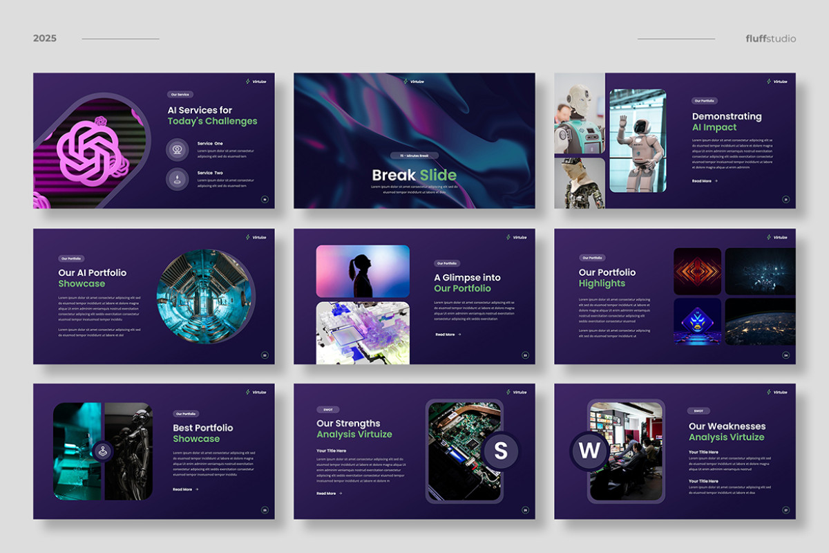 Artificial Intelligence Google Slides Template | Nulivo Market