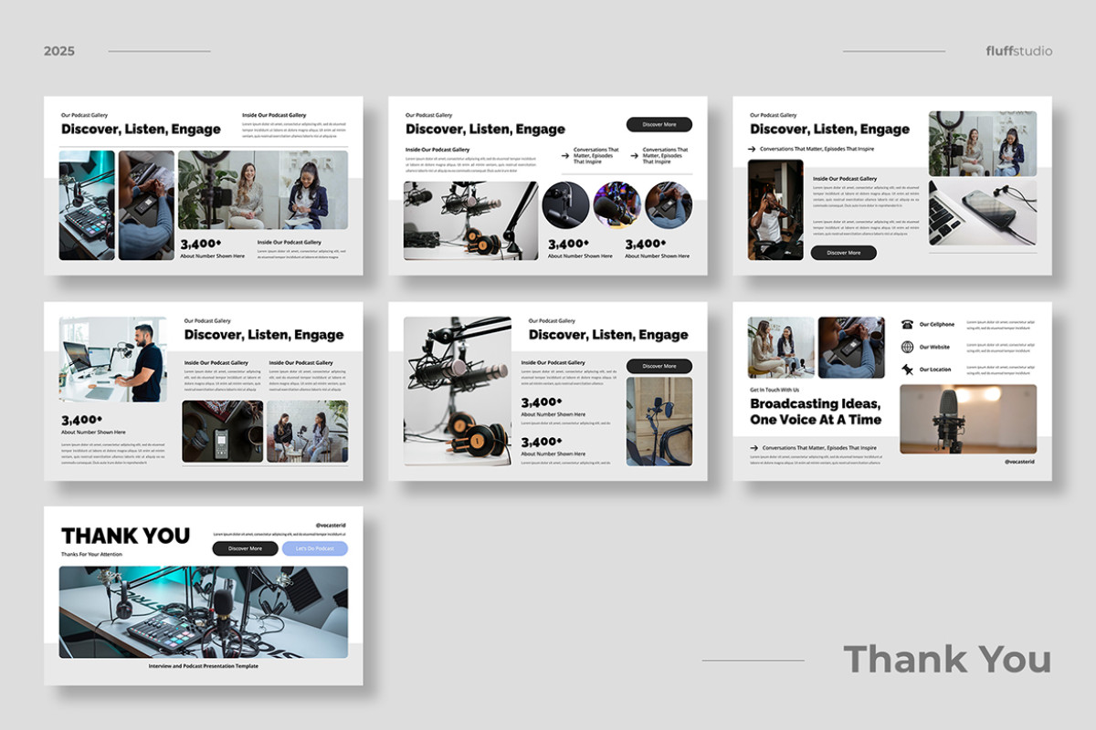 Podcast & Radio Google Slides Template | Nulivo Market
