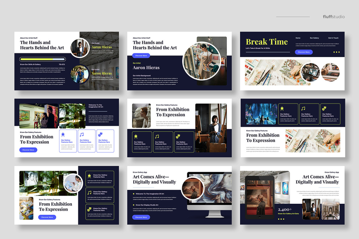 Art Gallery Google Slides Template | Nulivo Market