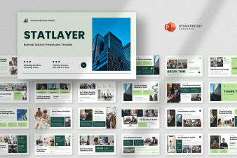 Business Statistic Powerpoint Template