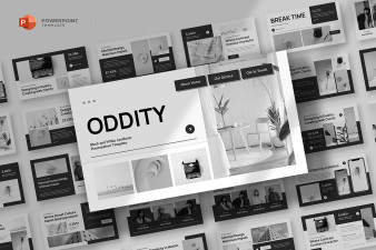 Black & White Powerpoint Template