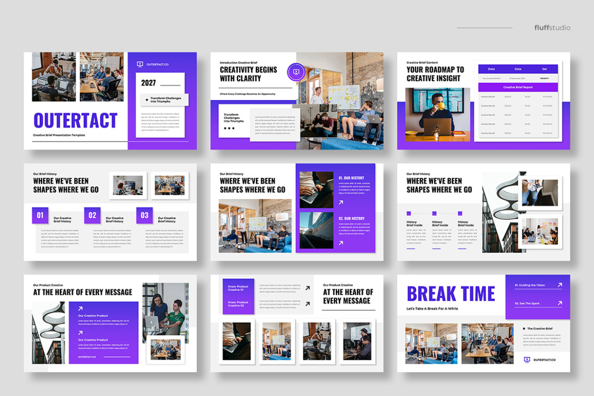 Powerpoint Briefing Example Creative Brief Powerpoint Template | Nulivo Market