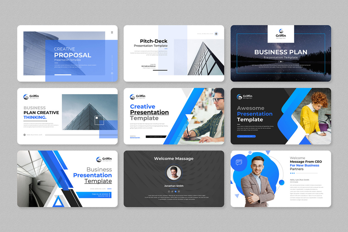 Multipurpose Business PowerPoint Presentation Template | Nulivo Market